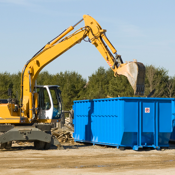 what happens if the residential dumpster is damaged or stolen during rental in Dayville